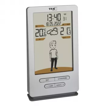 TFA WEATHER JACK 35.1166.54 Wireless Weather Station with 12-24 Hour Forecast