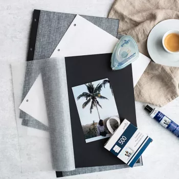 Goldbuch Photo Cardboard White DIN A4 with Glassine 20 Sheets 83001