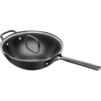 ZWILLING Milano Wok with Glass Lid 30 cm, Black