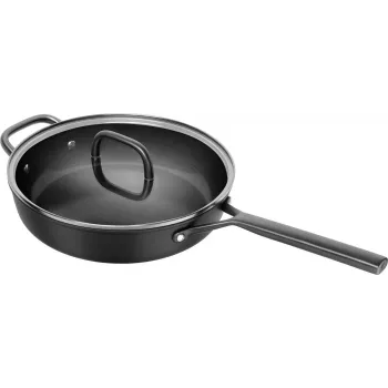 ZWILLING Milano Sauté Pan with Glass Lid 28 cm, Black
