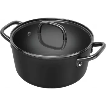 ZWILLING Milano Stock Pot with Glass Lid 24 cm, Black