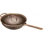 ZWILLING Milano Wok with Glass Lid 30 cm, Brown