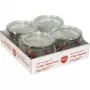 WECK Round Rim Jar Tulip 0.5L Set of 4
