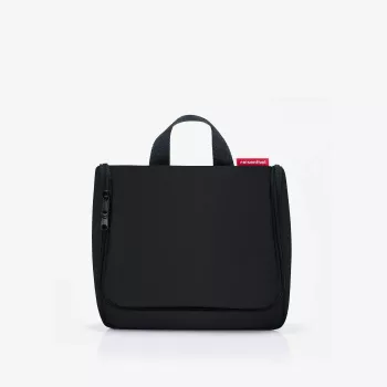 Reisenthel WH7003 Toilet Bag Black - 18L Travel Bag with Padded Handles and Detachable Shoulder Strap
