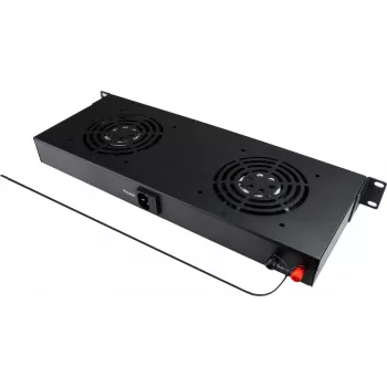 GoodConnections 19 inch Digital Fan Unit with Two Fans, Thermostat and Alarm Function (GC-N0163)