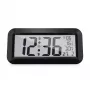 MEBUS 14116 Radio-Controlled Digital Wall Clock with Large LCD Display, Black