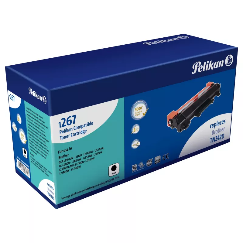 Pelikan Compatible Toner Cartridge for Brother TN-241BK Black 3000 Pages