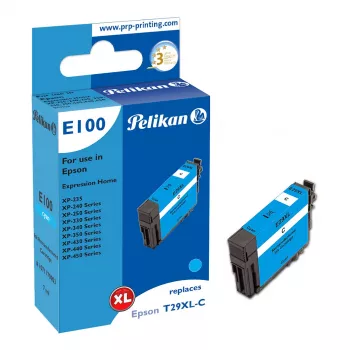 Pelikan E100 Compatible Ink Cartridge Cyan High Yield for Epson XP-235/240/250/330/340/350/430/440/450