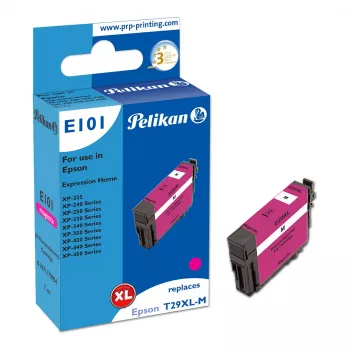 Pelikan E101 Compatible Ink Cartridge Magenta High Yield (XL) for Epson XP-450 XP-440 XP-430 XP-350 XP-340 XP-330 XP-250 XP-240 XP-235 - 1 Pack