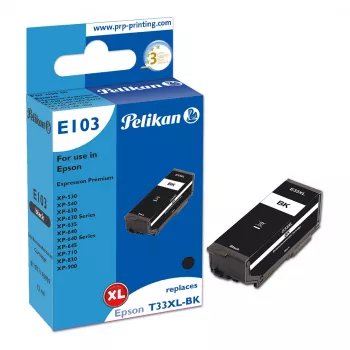 Pelikan E103 Compatible Ink Cartridge Black High Yield for Epson XP-530 XP-540 XP-630 XP-635 XP-640 XP-645 XP-710 XP-830 XP-900