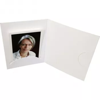 DAIBER 15011 Presentation Folder - Cardboard - White - Landscape - 1 Pocket - 100 Pieces
