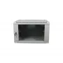 ALLNET 19 inch Wall-Mounted Enclosure 18U 1-Piece Depth 450mm Light Grey Flat Pack SMA Series