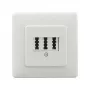 Rutenbeck TAE 3x6 NFN UP Flush-Mounted Socket Pure White