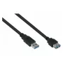 kabelmeister Alcasa UK30P-ASA-050S USB 3.2 Gen 1 Extension Cable - USB-A Male to USB-A Male - 5 m - Black