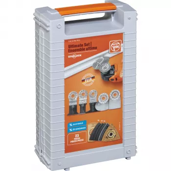 FEIN Ultimate Set (35222967502) - StarlockPlus Oscillating Multi-Tool Kit, 350W, 5m Cable, QuickIN System