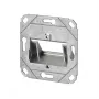 METZ CONNECT Keystone Wall Outlet UP0 2 Port Unpopulated Pure White