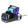 4smarts Charging Station Team 100W 5C/1A with 6 Cables, Black