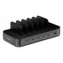 4smarts Charging Station Team 100W 5C/1A with 6 Cables, Black