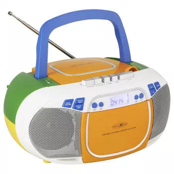 Reflexion RCR2880 Portable CD Player with FM/AM Radio, Multi-Color