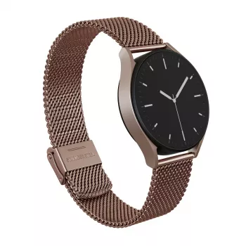 BURGA Metal Mesh Elegance Universal Watch Strap 20 mm Rose Gold