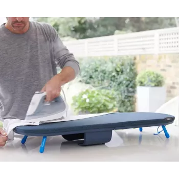 Joseph Joseph Pocket Plus Folding Tabletop Ironing Board with Advanced Cover, Blue