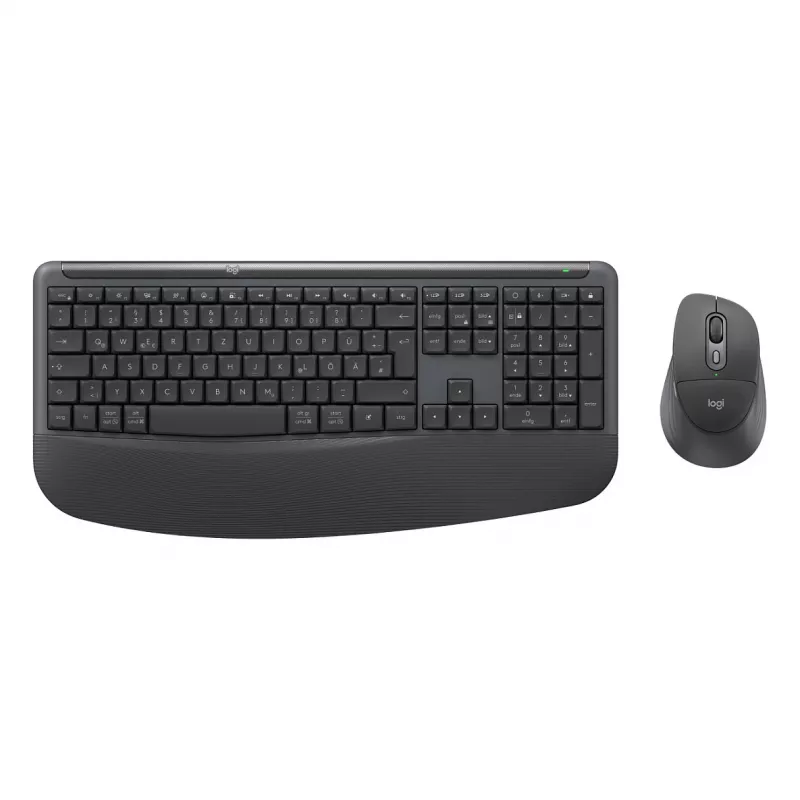 Logitech MK880 For Business Wireless Keyboard and Mouse Combo - Graphite - Swiss French Layout