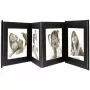 DEKNUDT Leporello Photo Album Black 8 Photos 10x15 cm Leather