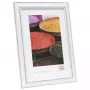 DEKNUDT S221H3 Wood Picture Frame 10x15 cm Black with White Passe-partout