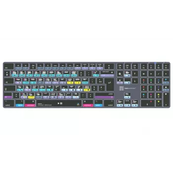 LogicKeyboard DaVinci Resolve 18 Titan FR (Mac) - French AZERTY Layout, Backlit, Wired USB