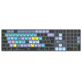 Logickeyboard DaVinci Resolve Classic Titan DE (Mac) - German Layout, Wired USB, Backlit Editing Keyboard