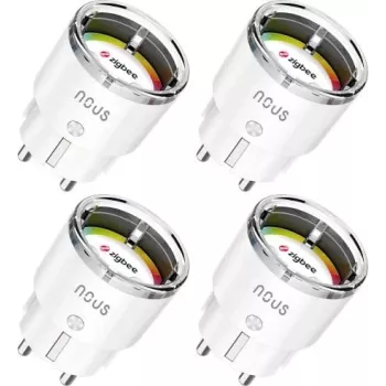 NOUS A1Z Smart ZigBee Plug 4-Pack with Energy Monitoring