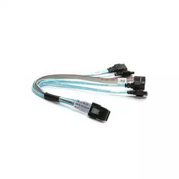 Supermicro CBL-0118L-02 Mini-SAS to SATA Breakout Cable, 4-Lane, 23 cm