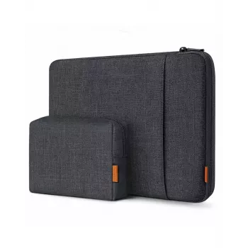 Inateck 14-inch Laptop Sleeve with Detachable Accessory Pouch LB01006/S1 Gray