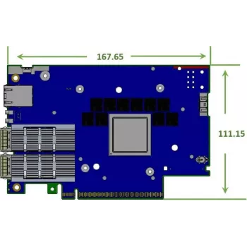 Nvidia BlueField-3 B3220L E-Series FHHL SuperNIC Data Processing Unit