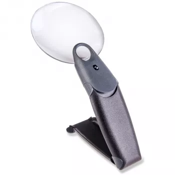 Carson FH-25 FreeHand 2.5x Magnifier with LED Illumination, Black