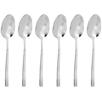 Sambonet Rock 6 pcs. Mocca Fork Set - Mirror Polished Stainless Steel