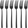 Sambonet Rock PVD 6 Cake Forks DolceNero Lucido