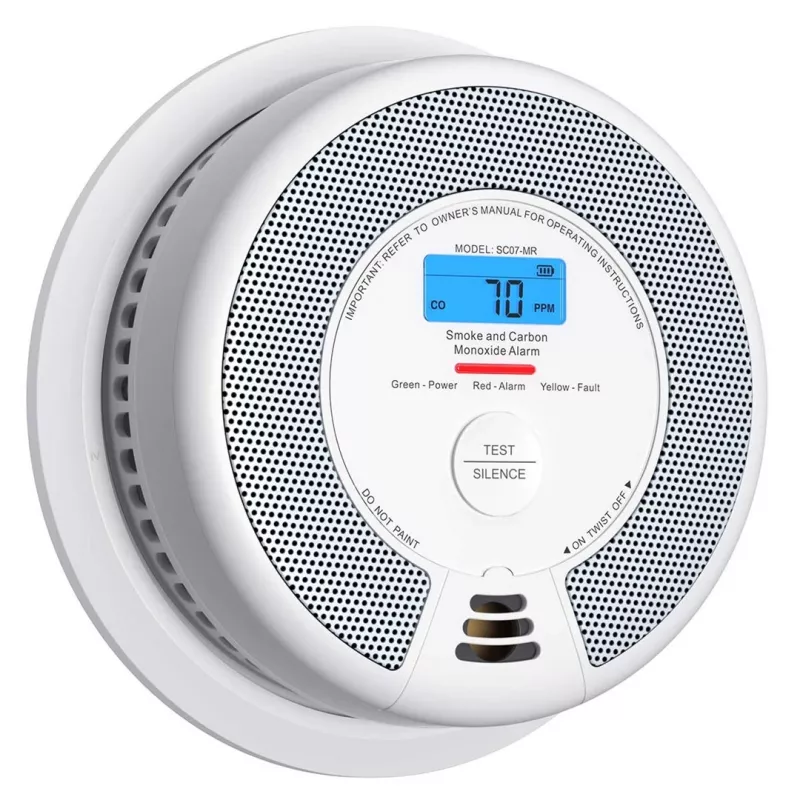 X-Sense SC07-MR Wireless Interlinked Smoke and Carbon Monoxide Alarm with 10-Year Battery