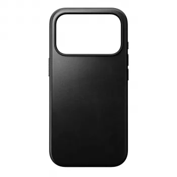 NOMAD Modern Leather Case for iPhone 17 Pro - Black Horween Leather with MagSafe
