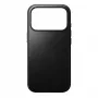 NOMAD Modern Leather Case for iPhone 17 Pro - Black Horween Leather with MagSafe