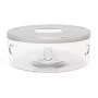 Bredemeijer Tea Warmer Minuet Glass + Inox Plate 15.1 cm Silver
