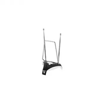 One for All SV-9305 Indoor DVB-T/DVB-T2/DAB/DAB+ Active Amplified Antenna - Loop Double Dipoles - Black