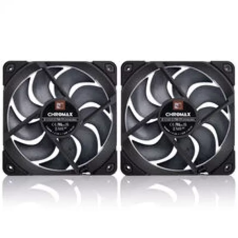 Noctua NF-A12x25 G2 PWM Sx2-PP chromax.black 120 mm Case Fan (2-Pack, Black)