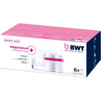 BWT 125681749 Magnesium Mineralized Water Filter Cartridge, 6-Pack