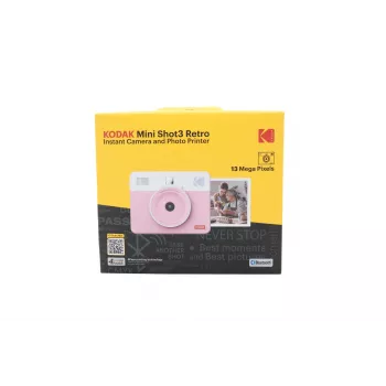 KODAK C300RP Red Instant Digital Camera with ZINK Zero Ink Technology, 16MP, Bluetooth 4.0, 3.5-inch LCD, MicroSD up to 256GB, Built-in Rechargeable Battery, Automatic Flash, Self-Timer, Compatible with Kodak Classic 2.0 App