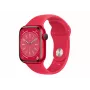 Apple Watch Series 8 (GPS) - (PRODUCT)RED - 41 mm - Red Aluminium - Smartwatch with Sport Band - Fluoroelastomer - Red - Regular Band Size - 32GB - Wi-Fi, Bluetooth - 32 g (MNP73FD/A)
