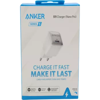 Anker Nano 20W USB-C Charger, PowerIQ 3.0 Compact USB-C Power Supply White