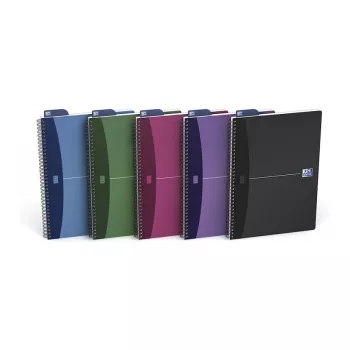 ELBA 100101918 Dividers A4 90 Sheets Blue Green Grey Pink Violet