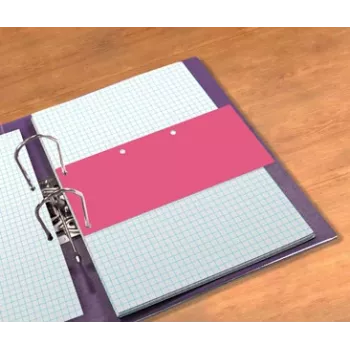 ELBA Oxford Duo Divider Strips 240x105 mm, Pink, 160 g/m2