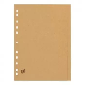 Oxford Touareg Binder Dividers A4 Full Format Blank Beige 6-Part 1 Set